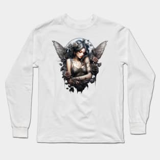 Gothic Fairy Roses #2 Long Sleeve T-Shirt